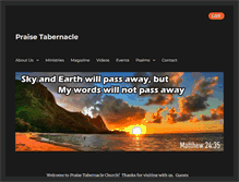 Tablet Screenshot of praisetabernacle.org